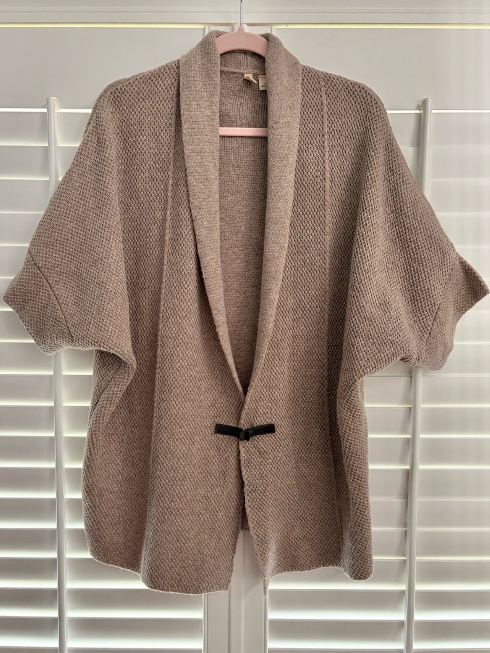 Anthropologie Moth Toggle Cocoon Cardigan Angora Blend Sweater